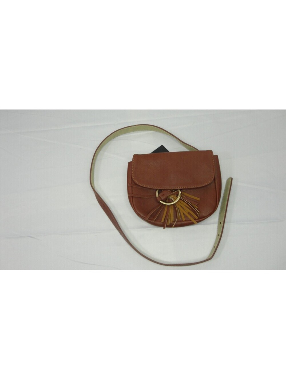INC International Concepts Tassel Belt Bag Fanny Pack Cognac Size Small *NEW*